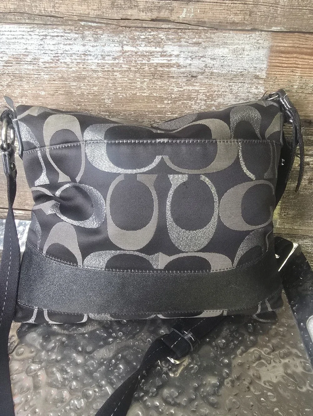 Coach F20430 Signature Crossbody Rehab Project Bag or Pillow